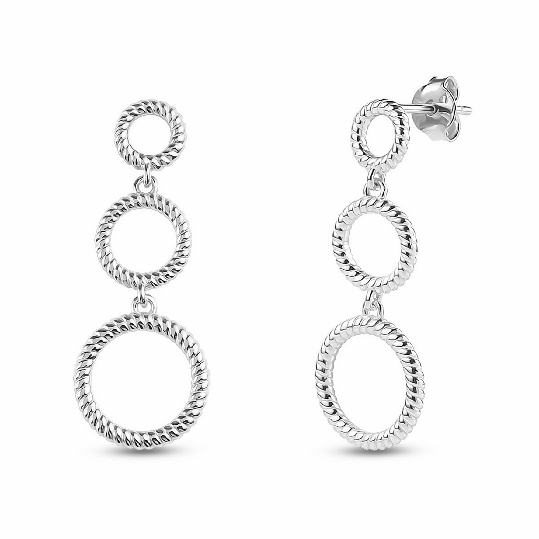 Boucles d'oreilles Éclat d'Argent