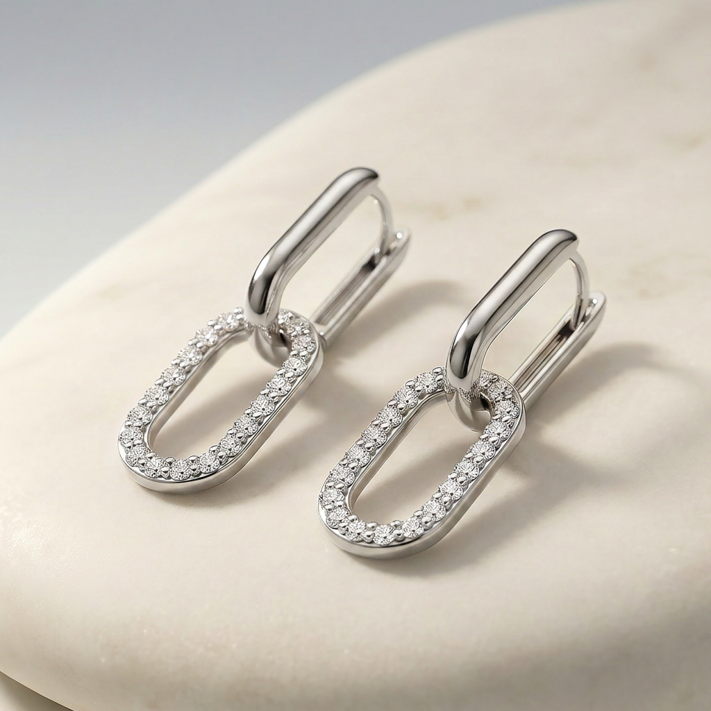 Boucles d'oreilles Éclat d'Argent