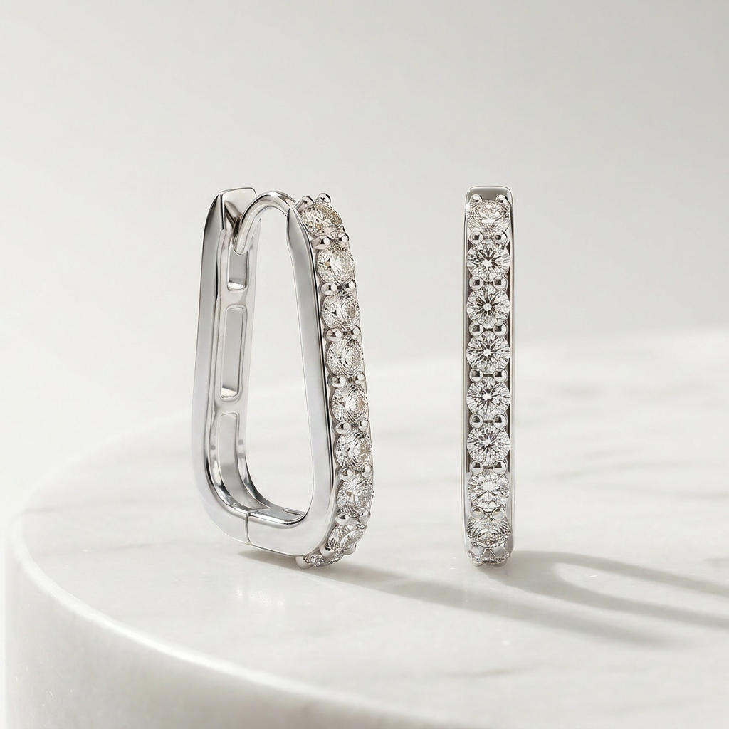 Boucles d'oreilles Éclat d'Argent