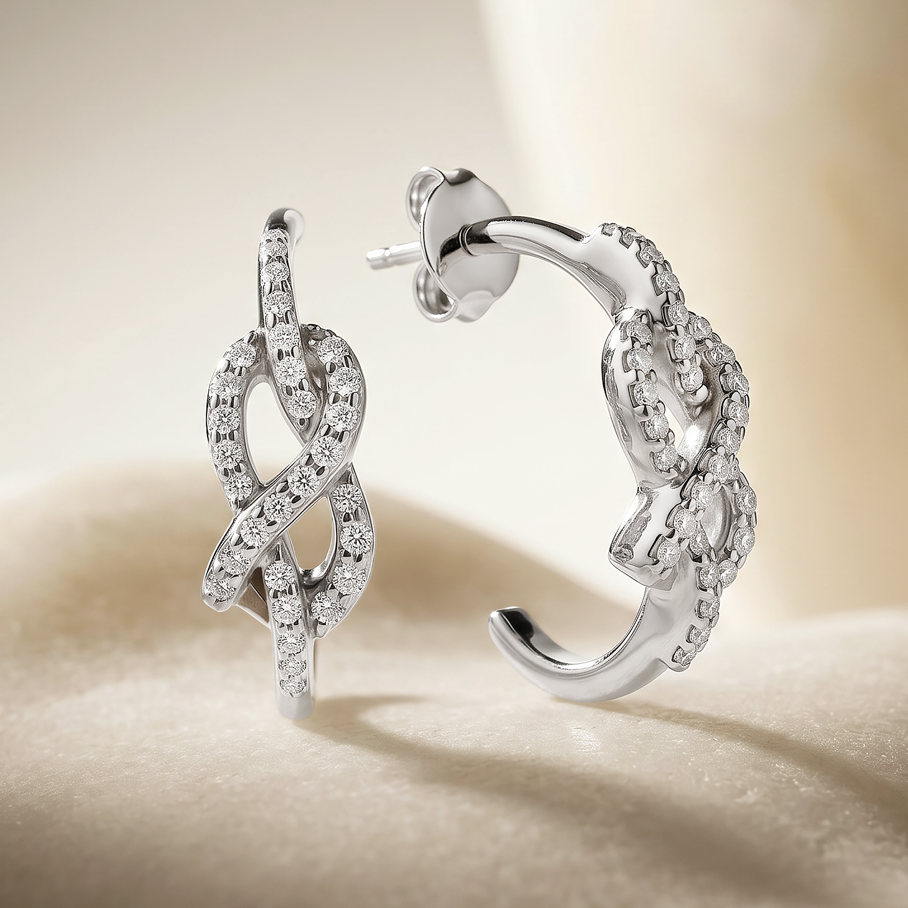 Boucles d'oreilles Éclat d'Argent