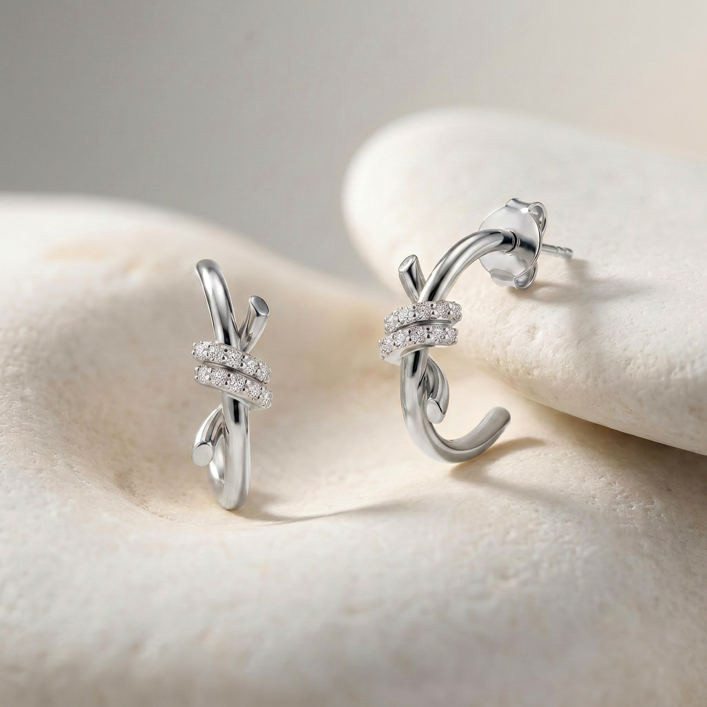 Boucles d'oreilles Éclat d'Argent