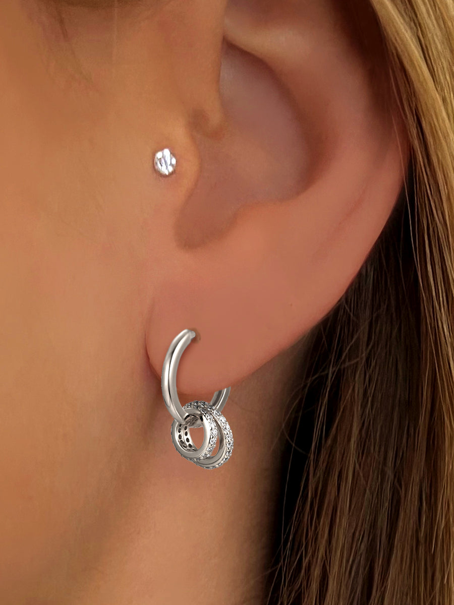 Boucles d'oreilles Éclat d'Argent