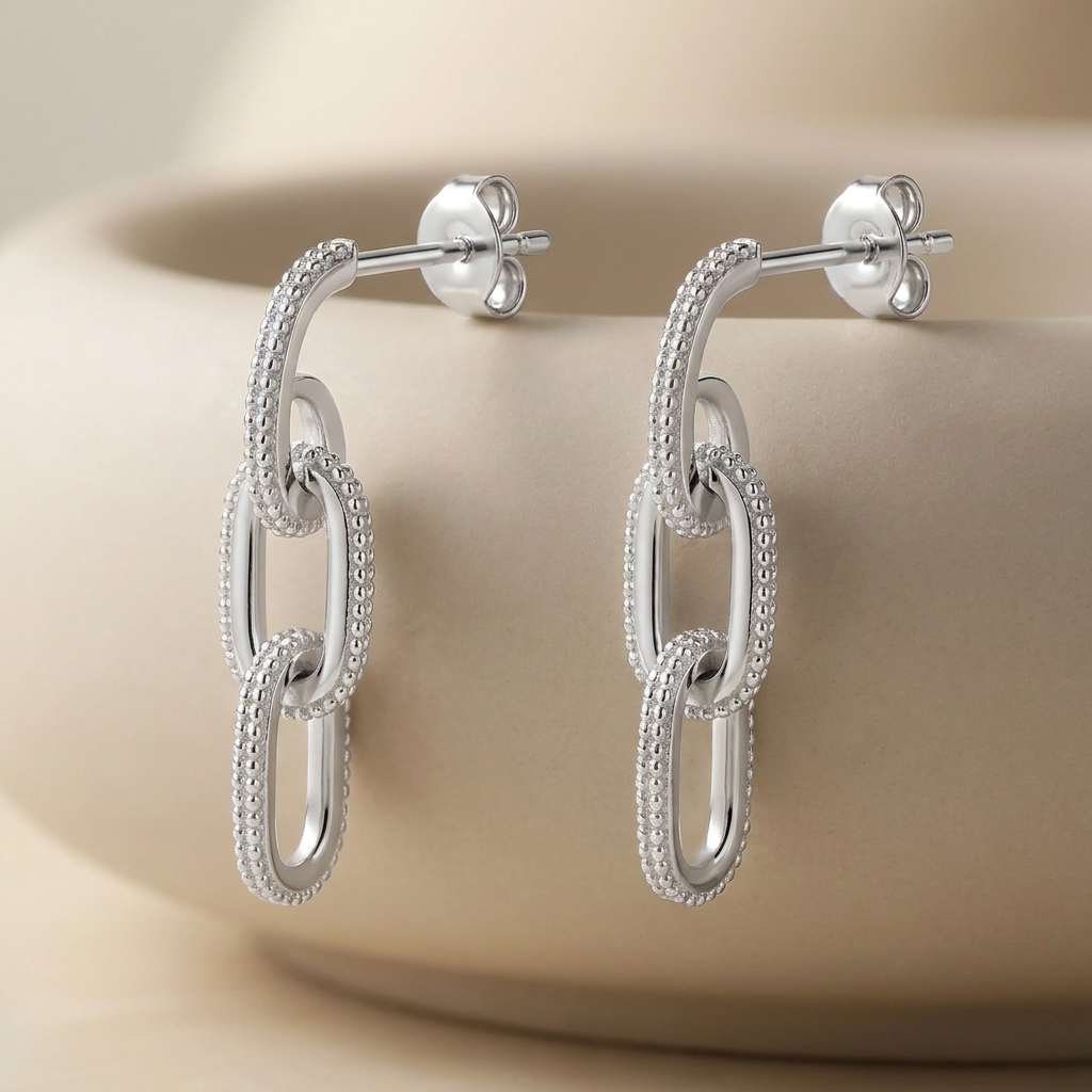 Boucles d'oreilles Éclat d'Argent