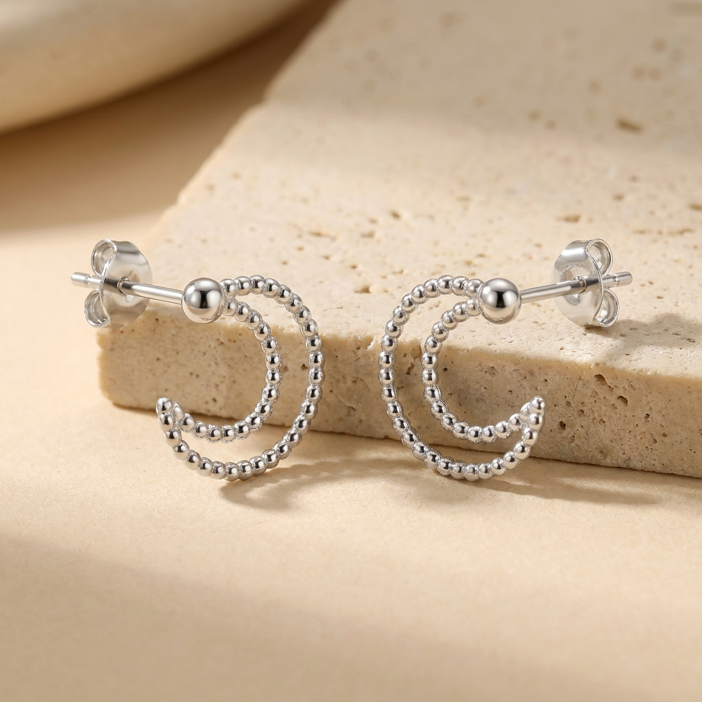 Boucles d'oreilles Éclat d'Argent