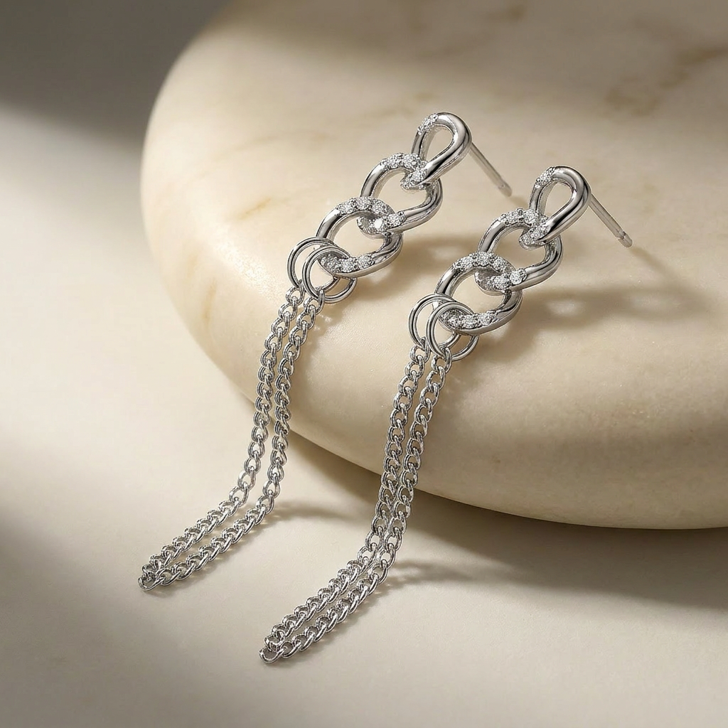 Boucles d'oreilles Éclat d'Argent