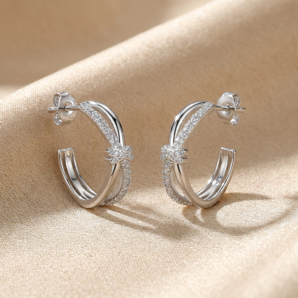 Boucles d'oreilles Éclat d'Argent