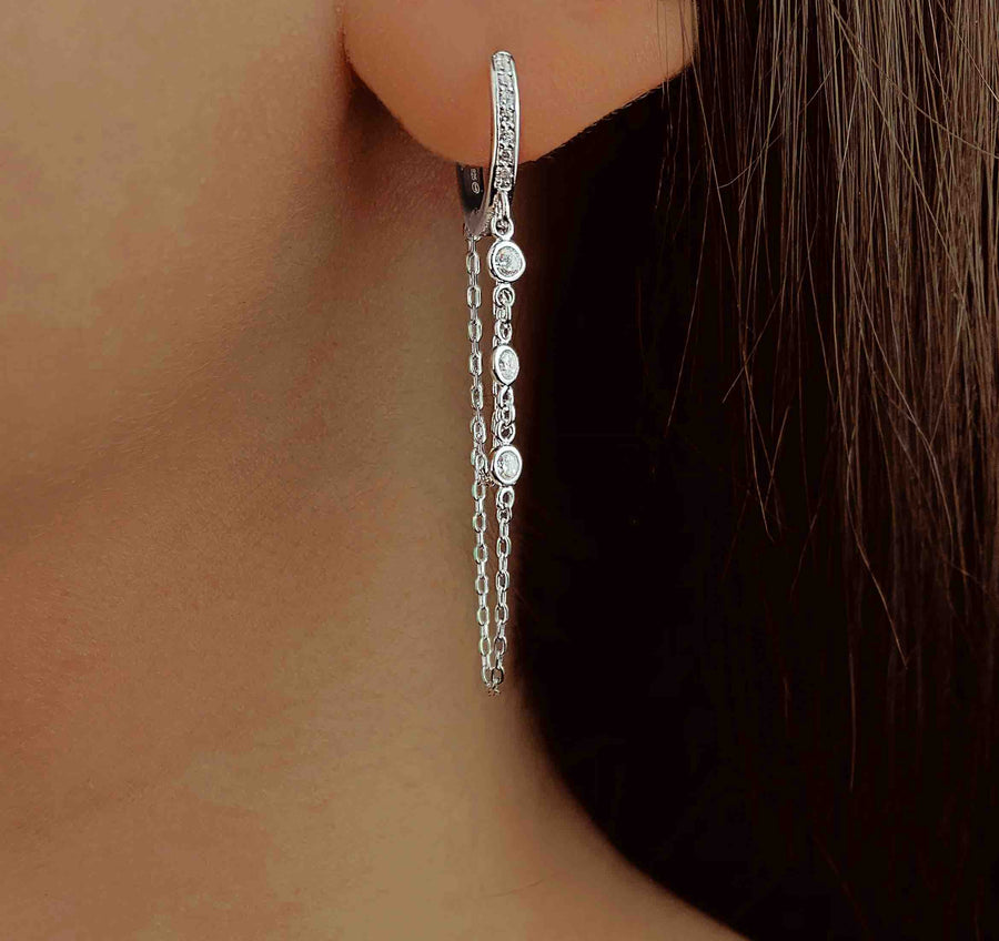 Boucles d'oreilles Éclat d'Argent