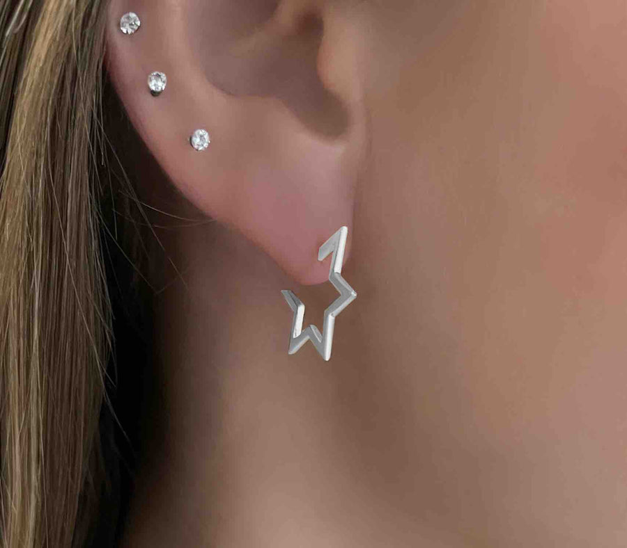 Boucles d'oreilles Éclat d'Argent